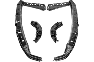 AUROLYNNE Front Headlight and Bumper Bracket Mount Support Retainer Kit for Honda Civic Sedan 2006-2011 - Left and Right Side Sets of 4 Brackets Included