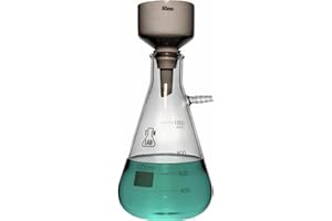 TN LAB SUPPLY TN Lab Buchner Funnel Kit Filter Flask Set 80mm Funnel and a 1000ml 1L Vacuum Flask
