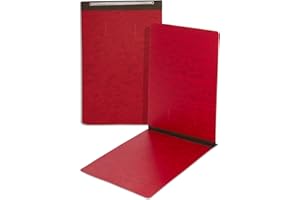 BLUE SUMMIT SUPPLIES Blue Summit 10 Pressboard Report Covers with Fasteners, 11x17 Folder for Blueprints, 11x17 Portfolio Binder, 3” Capacity, Red, 10 Pack