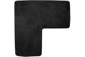 Generic L Shaped Bath Mat for Bathroom Floor Carpet Washable Anti Slip Floor Rug Soft Corner Shower Mat Absorbent for L Shape