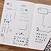 Metal Drawing Templates,JoyTong Digital Stainless Steel Multifunctional Planner Stencils with 60 Apertures
