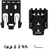 WGLILO Quick Locking System Kits with Mid/Low Ride Fork and Duty Receiver Plate, Drop Flex Adapter Holster Adjustable Thigh 6004 Shroud Adapter for Gun Holsters