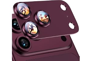 Uyiton for iPhone 18 Pro Max Camera Lens Protector, Metal Frame Glass Cover | Not Easy to Break, Strong Adsorption, Case-Frie