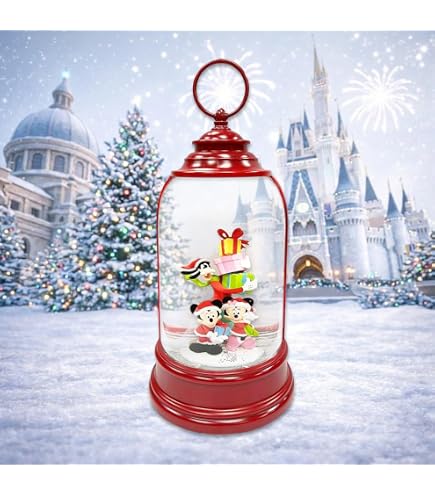 Amazon.com: Disney Christmas Water Spinning Snow Globe Lantern