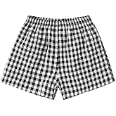 HUYISQ Toddler Boys Girls Plaid Shorts Baby Kids Summer Casual Thin Elastic Waist Beach Short Pants Bottoms