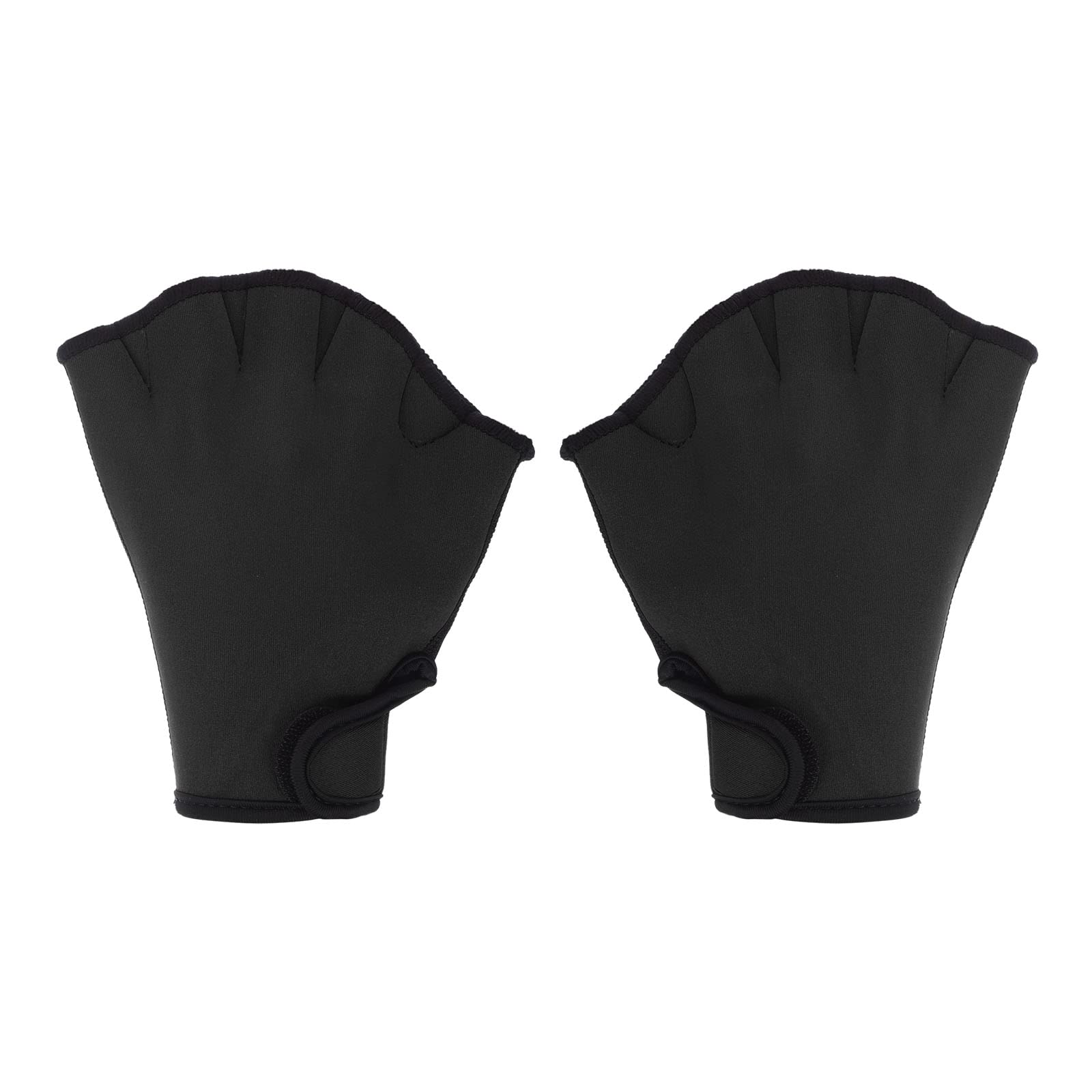 PATIKIL Webbed Swim Gloves, Unisex Swimming Resistance Gloves Water Resistance Training Accessories for Swimming and Diving, M, Black