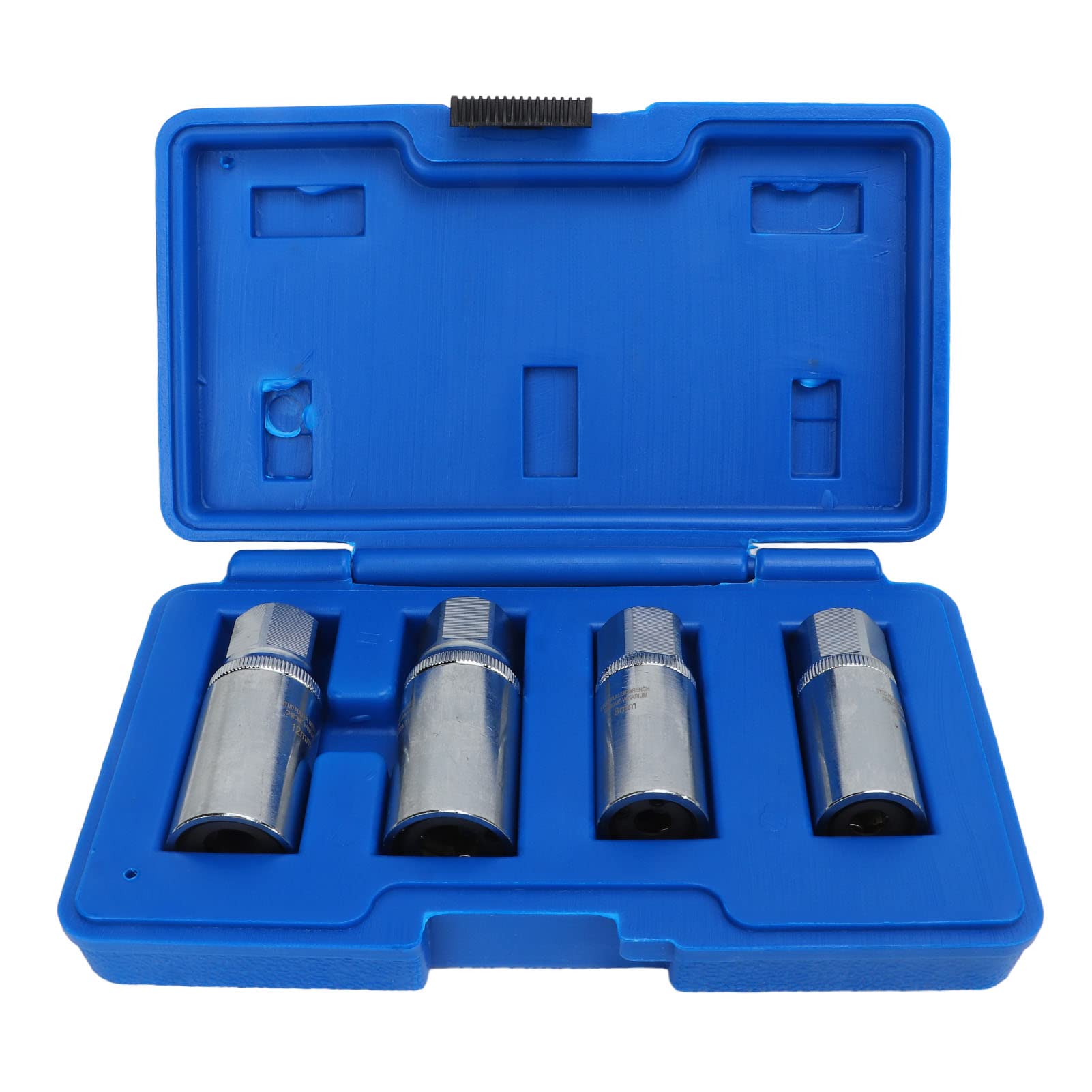Aramox Socket Stud Screw Extractor Tool, 1/2in Drive Socket Stud Screw Extractor Tool 6 8 10 12mm Sleeve Remover Installer Kit