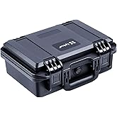 Lykus HC-3010 Waterproof Hard Case with Customizable Foam Insert, Interior Size 11.81x7.87x4.72 in, Suitable for Pistol, Camera, Lens, Drone, Mic, Flashlight, Electronics, Tools, and More