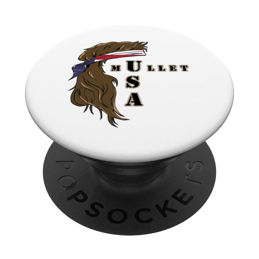 USA Mullet Head Merica USA Pride Flag july 4th PopSockets Grip and Stand for Phones and Tablets