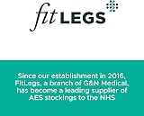FITLEGS Open-Toe Compression Stocking 18mmHg Below Knee Extra Large Teal view 7