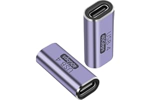 QIANRENON USB C Female-to-Female Coupler USB4.0 Type C Connector 40Gbps 100W Data Transfer Fast Charge Type C OTG for Laptop 