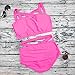 Prograce Women's Sexy Criss Cross High Waisted Bandage 2PCS Bikini Set, S Rosy