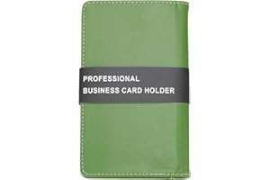 PATIKIL Leather Business Card Holder, Professional Business Card Book Organizer Name Card Book Holder 240 Card Capacity for D