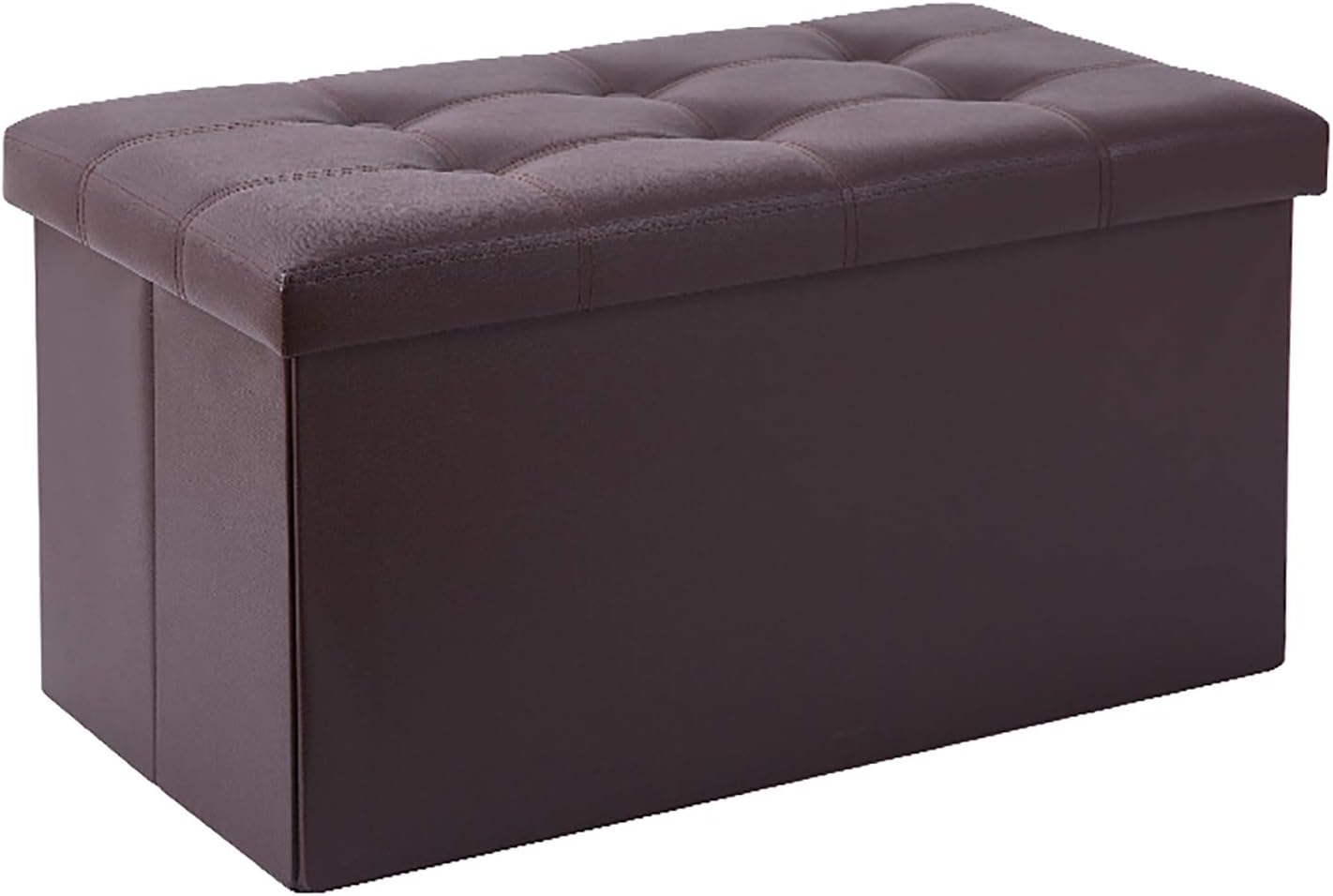 NTBST Otomana Almacenaje, Cuero SintéTico Plegable Puff Asiento