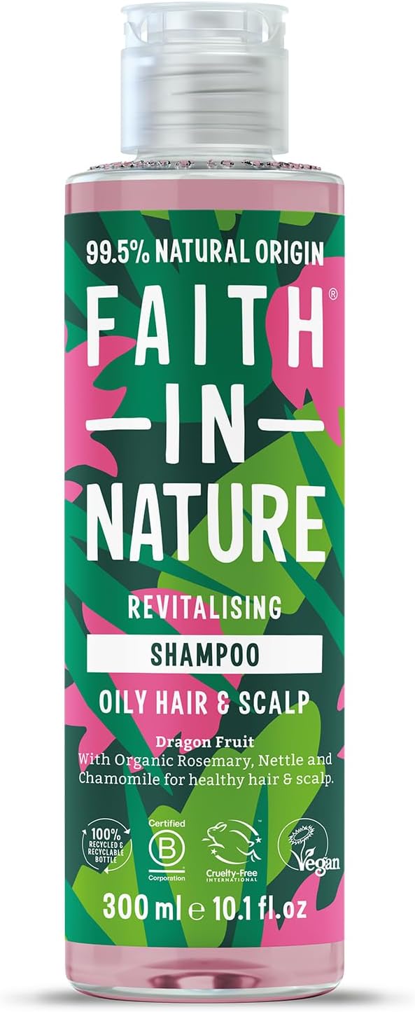 Faith In Nature Dragon Fruit Shampoo 300ml Revitalising Vegan Cruelty Free
