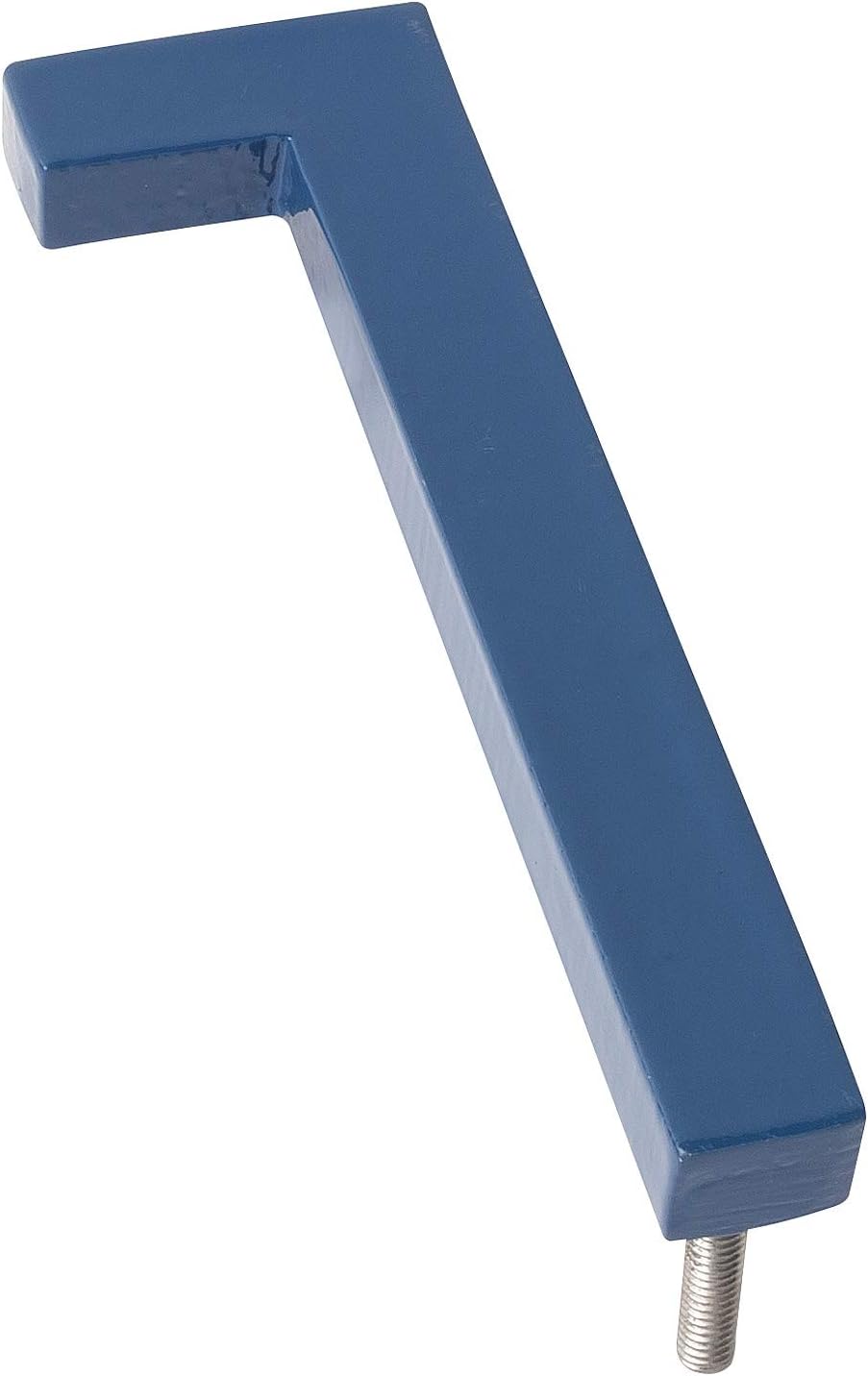 Address Signs - Montague Metal Products MHN-04-F-SB1-1 Solid Brushed Aluminum Modern Floating Address House Numbers, 4