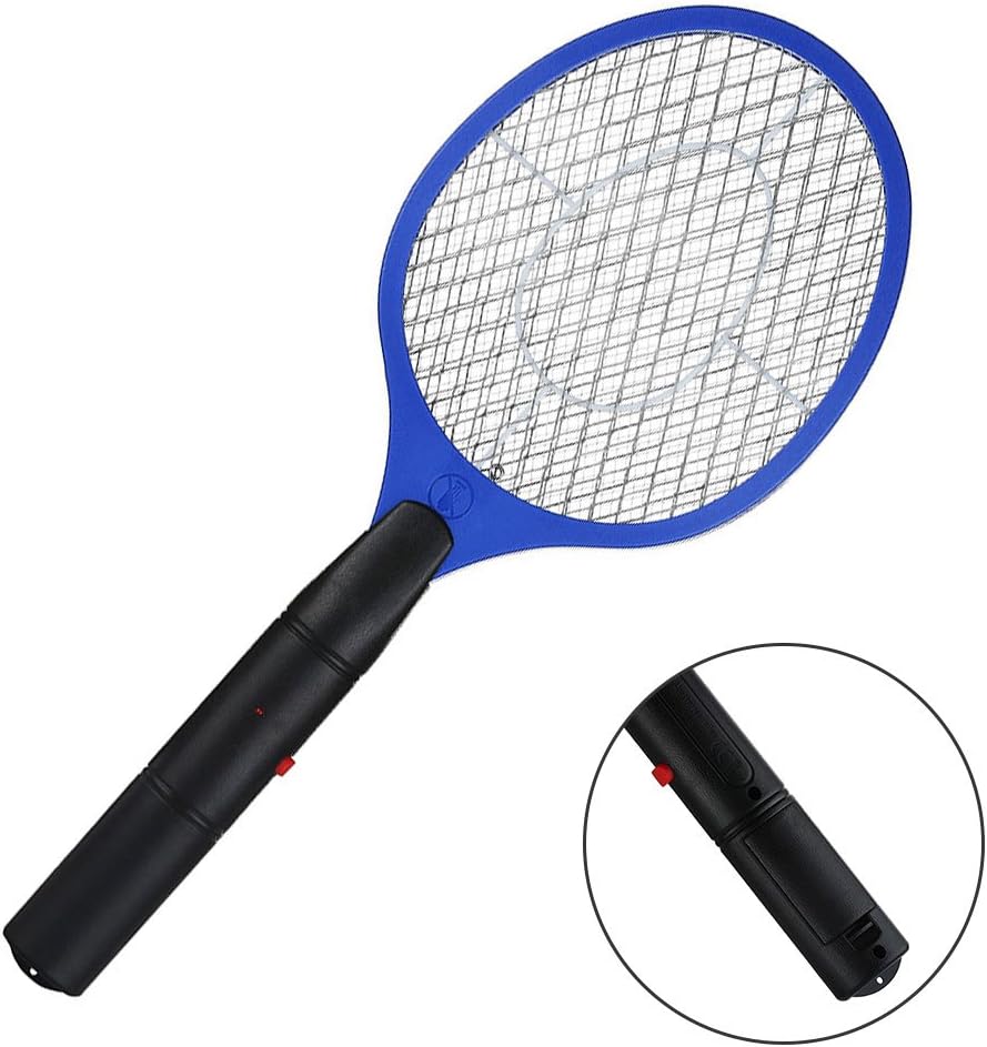 Bug Zapper Racket Rechargeable Fly Mosquito Swatter Killer Bug Mosquito Swatter Zapper Super Bright LED Light to Zap in the Dark