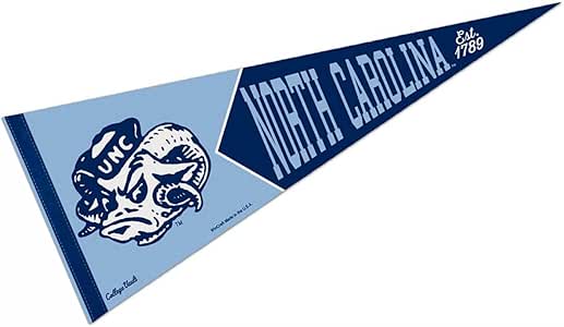 Wincraft UNC Tar Heels Premium Pennant - 12x30 Inch, Officially Licensed NCAA