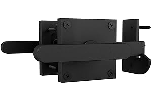 JUBEST Double Side Gate Latch, Heavy Duty Swinging Door Latch Gate Hardware for Outdoor Fence, Wooden Gates, Pool Gate, Backy
