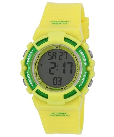 Q&Q Digital Black Dial Childrens Watch - M138J006Y