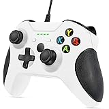 VOYEE Controller Replacement for Xbox One Controller, Enhanced Wired Controller with Headphone Jack/Double Shock/Upgraded Joy