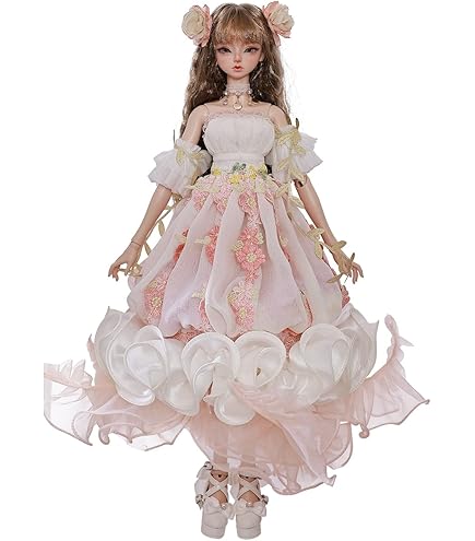 UCanaan BJD Poupées 1/4 SD Intelligente Poupée 18 Pouces 18 Billes Poupee Articulee Diy Jouets Avec Ensemble Complet Vetement Am