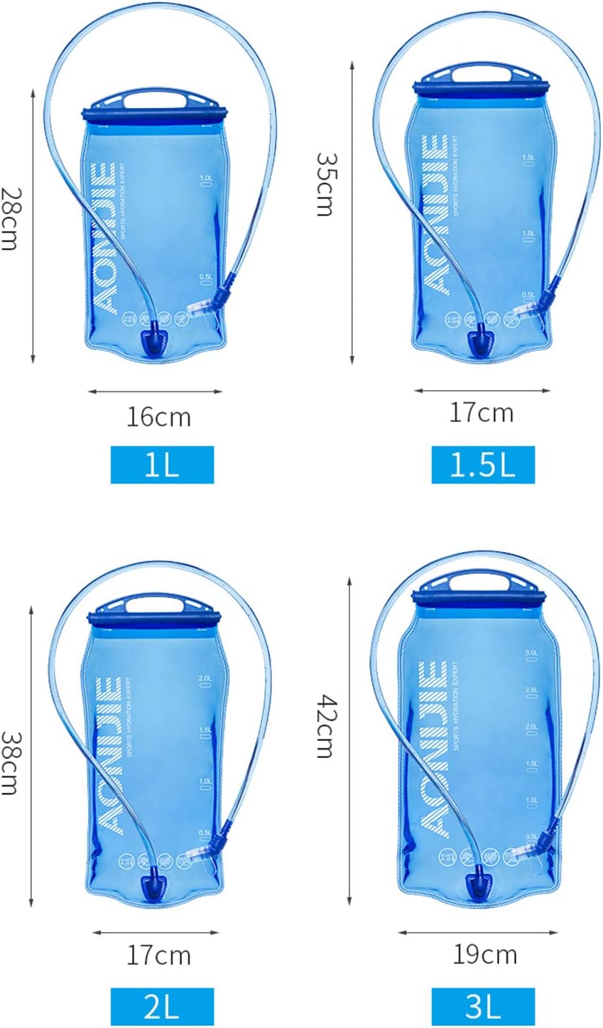 AONIJIE Leakproof Water Reservoirs for Backpacks/Running Vest Pack - 1L / 2L / 3L Hydration Bladder (2 Liter) : Sports & Outdoors