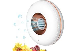 OUTWAY Refrigerator Deodorizer, Portable Rechargeable Ozone Odor Eliminator for Fridge Freezer Car Shoes Closet Kitchen (White)
