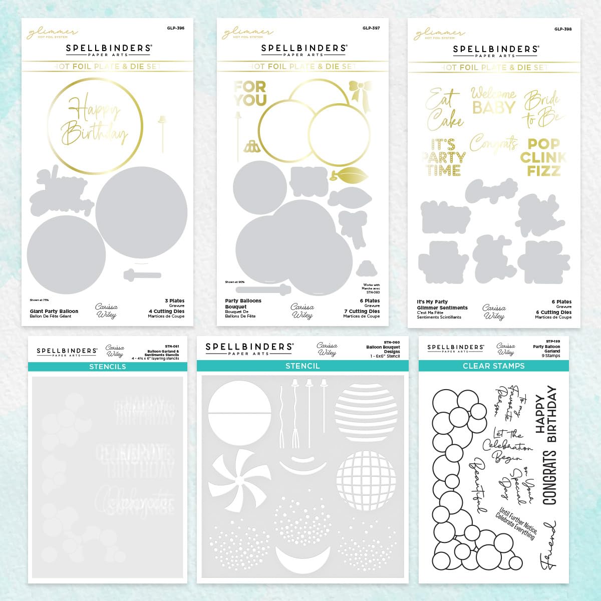 Spellbinders Want It All Bundle from The It's My Party Collection by Carissa Wiley, Multi, ONE