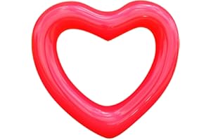 OLNIEZZL Pool Floats Adult Heart Swimming Rings Inflatable Rafts Pool Floaties Accessories Lake Water Floats Kids Beach Toys Pool Party Games for Toddlers