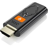Tongtion Wireless Display Dongle Adapter, Portable Transmitter 1080p HDMI Streaming, AirPlay/Miracast, 5GHz WiFi | Plug &amp; Play for iOS&amp;macOS