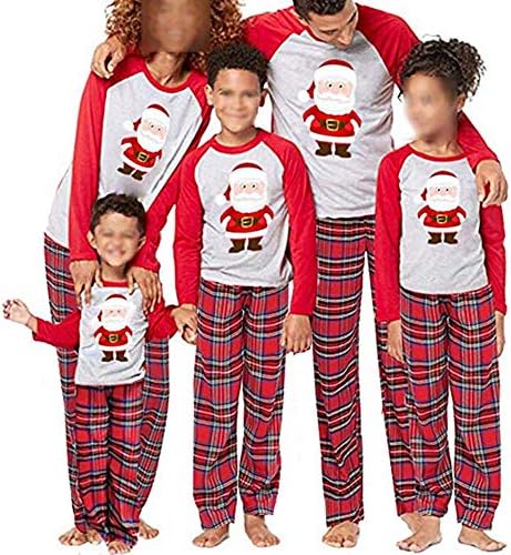 2 Pcs Family Matching Christmas Pajamas Set Women Men Baby Kids Sleepwear Nightwear Pjy