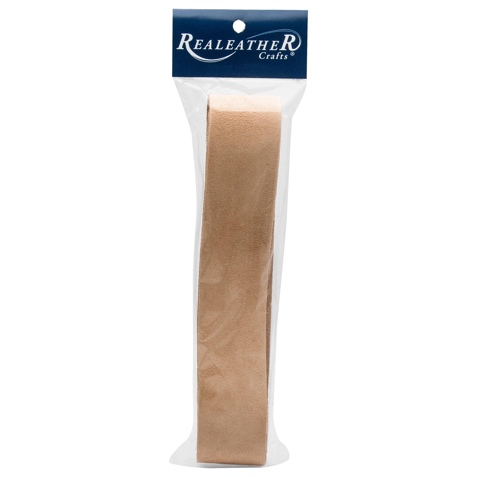 Realeather Crafts Strip, Beige Suede, 1.5 x 42