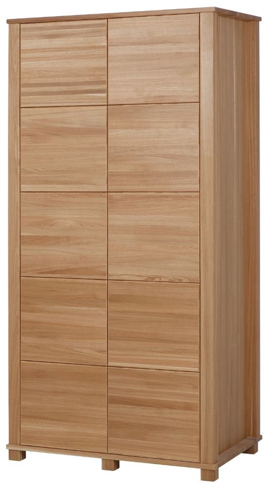 Schrank "Eris" Eiche Massivholz natur geölt - Abmessung ...