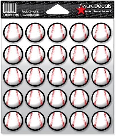 Award Decals Baseball Helmet (100 Stickers)