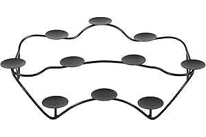 Minuteman International Contours Candelabra, Black