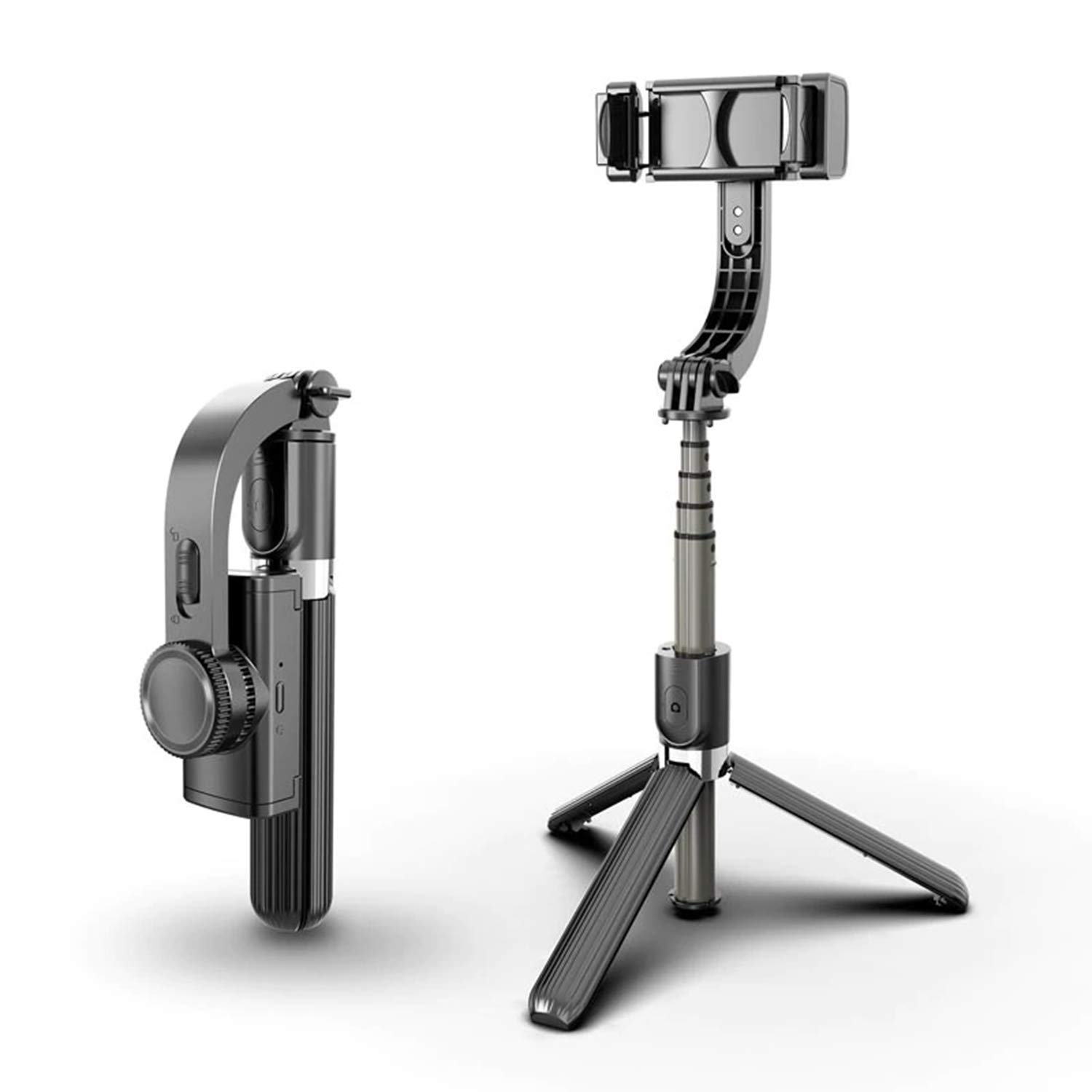 L08 Bluetooth Handheld Gimbal Stabilizer Tripod Mobile Selfie Stick for Phone Holder Adjustable Wire