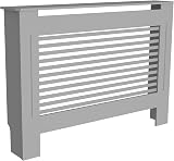 FATIVO Radiator Cover 92cm Height Grey MDF Wooden Cabinet view 7
