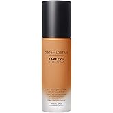 bareMinerals Barepro Performance Wear Liquid Foundation SPF 20, Breathable Makeup for Face, Full Coverage, 24HR Wear, Natural Matte Finish, Vegan