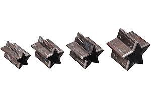 Saluaqui Star Leather Punch Star Metal Punch Shaped Leather die 4PCS Pentagram Cutting Set Alloy Steel Punching Dies with Con