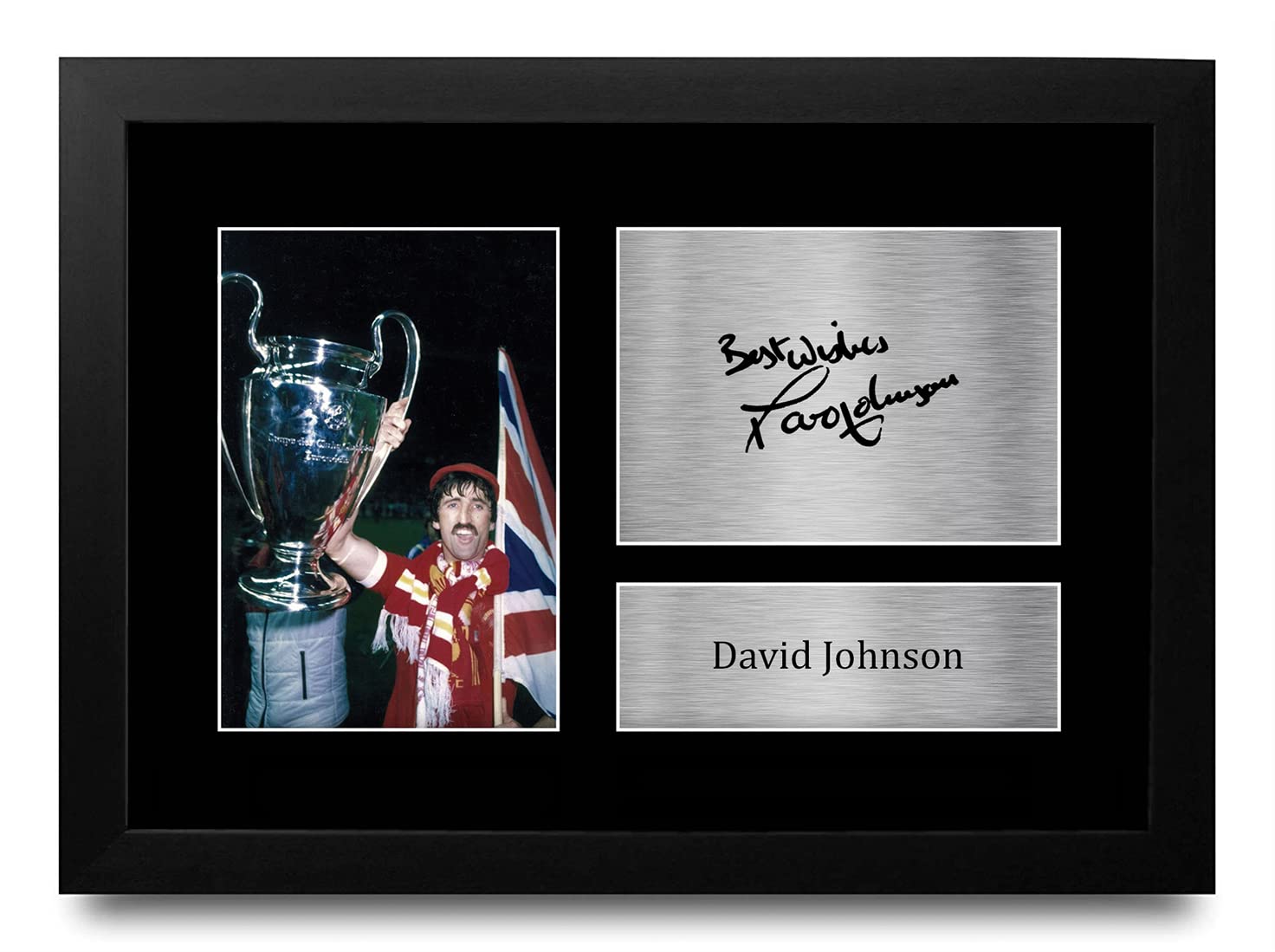 HWC Trading FR A4 David Johnson Liverpool Gifts Printed Signed Autograph Picture for Football Fans and Supporters - A4 Framed