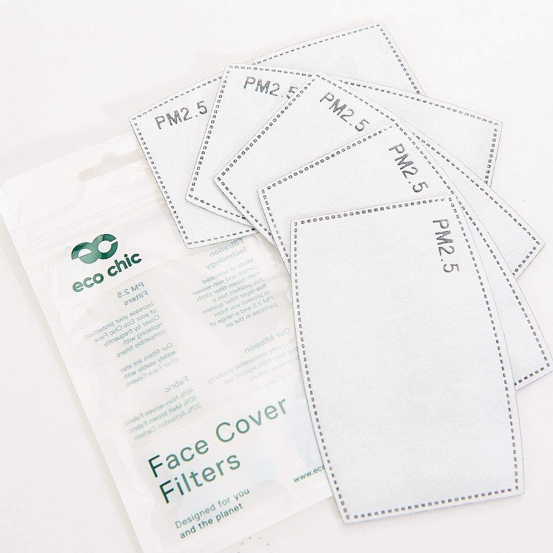 ECO CHIC Reusable Face Cover (5 Filters Set)