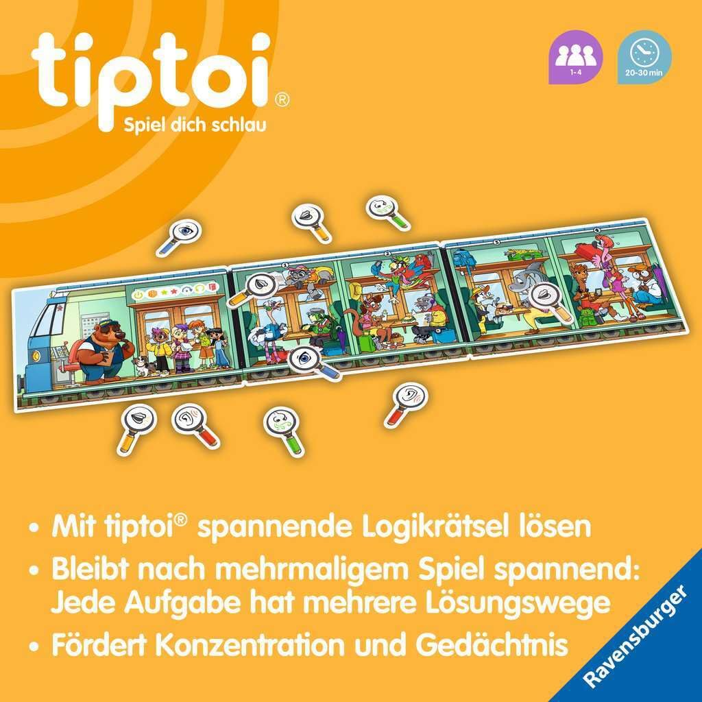 Ravensburger tiptoi Spiel 00226 - Team SMART ermittelt - Diebstahl im Tier-Express, fantastisches Logikspiel für Kinder ab 5 Jahren 6