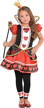 Girls Glittery Queen Of Hearts Alice In Wonderland World Book Day Week Tv Book Film Fancy Dress Costume Outfit Amazon Co Uk Toys Games