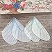 OULII 10pcs Beautiful Butterfly Wings Charms for DIY Jewelry Crafts Making Earring Necklace Hair Clip Decoration (Random Color)