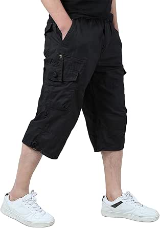 calf length cargo shorts
