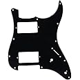 Bstinay 11 Hole Guitar Strat Pickguard HH Humbucker Standard Modern Style Pickguard Scratchplate 3Ply Black