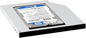 Protronix SATA Optical Bay 2nd Hard Drive Caddy, Universal for 9.5mm CD/DVD Drive Slot (for SSD and HDD)