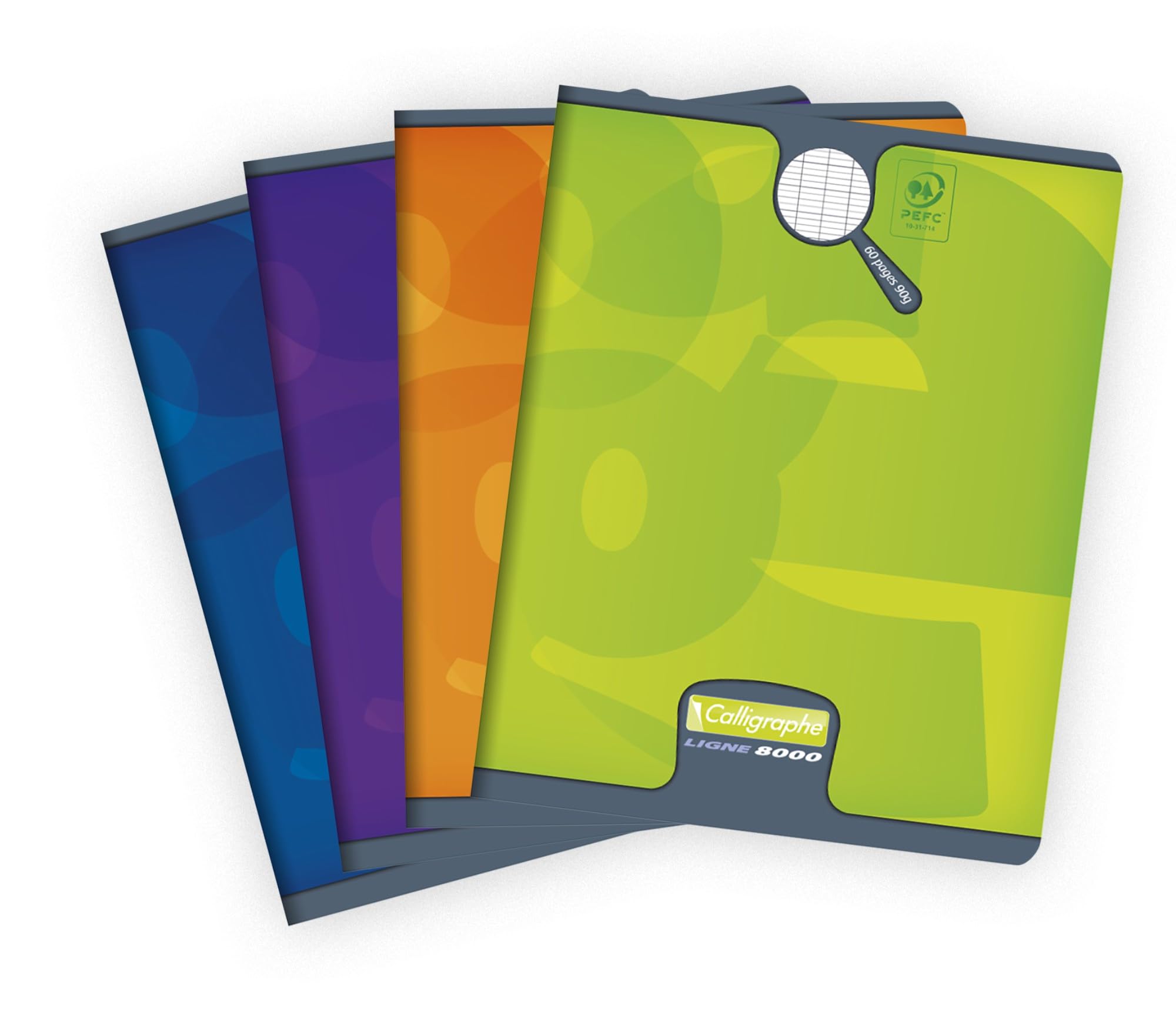 Calligraphe 108715C A Stapled Notebook (a Clairefontaine Brand) - 17x22 cm - 60 Seyes Ruled Pages - 90 g White Paper - Laminated Card Cover - Random Colour