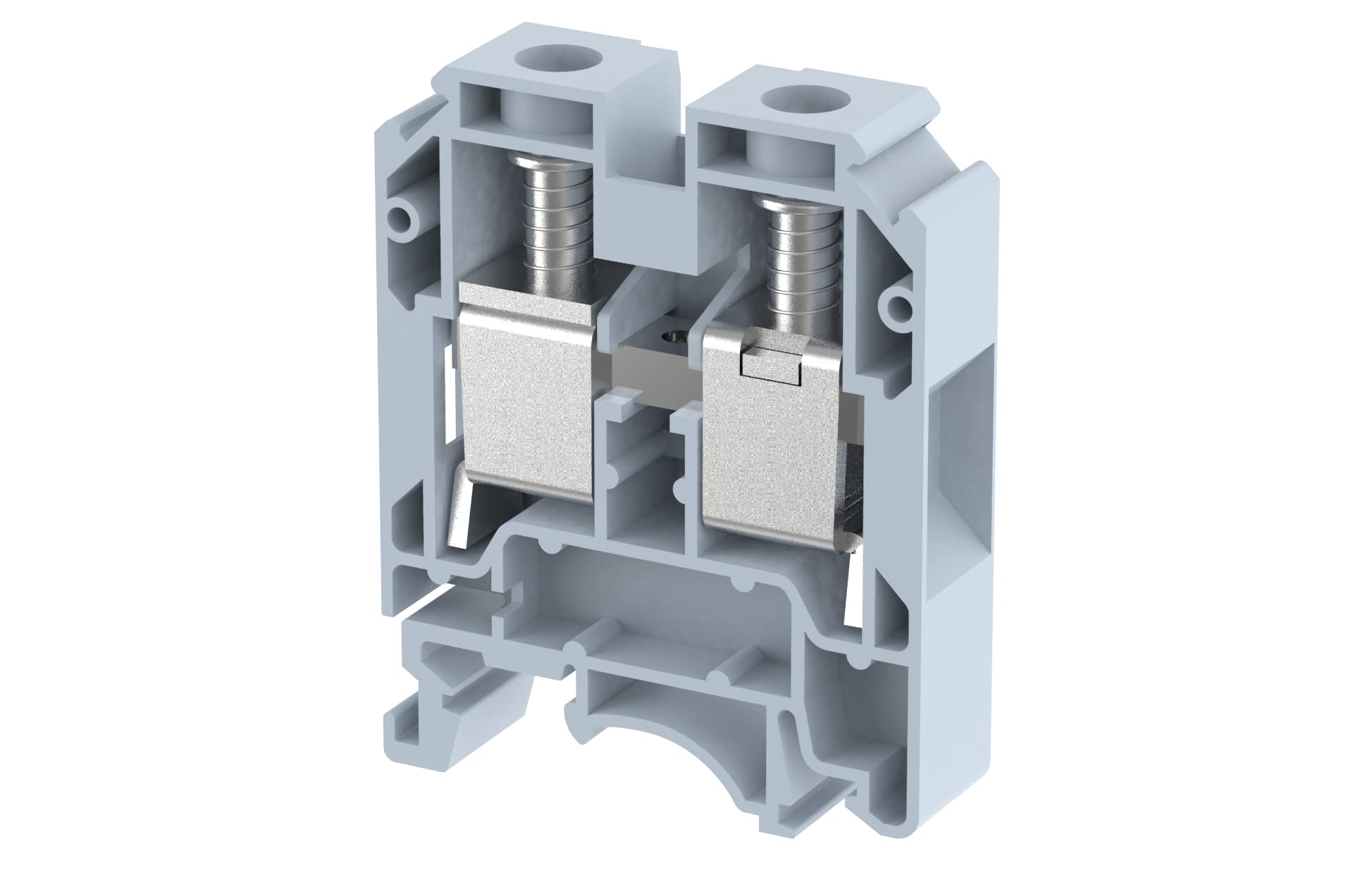 Elmex Feed Through Terminal Block 25mm Grey Pack of 50